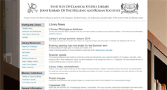 Desktop Screenshot of library.icls.sas.ac.uk