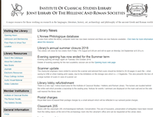 Tablet Screenshot of library.icls.sas.ac.uk