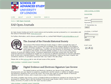 Tablet Screenshot of journals.sas.ac.uk